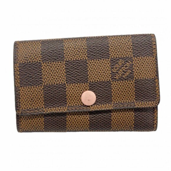 Louis Vuitton Key Case Damier Multicles 6 Rose Velours Key Holder Rose Ballerine